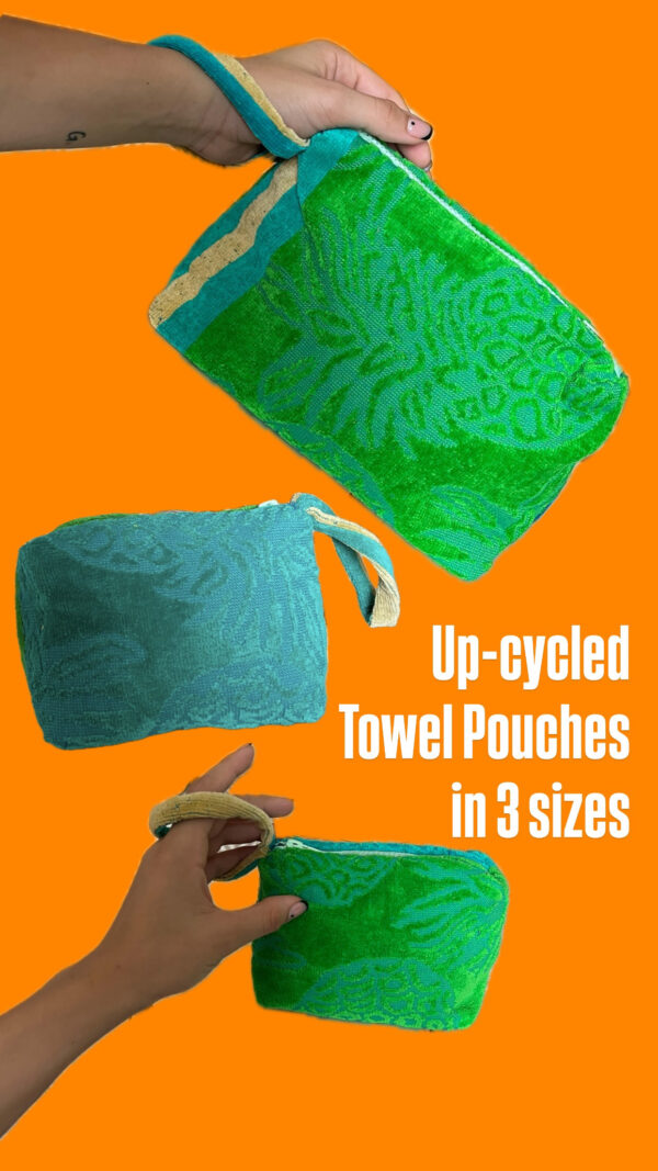 Up-cycled Towel Pouches - Image 4