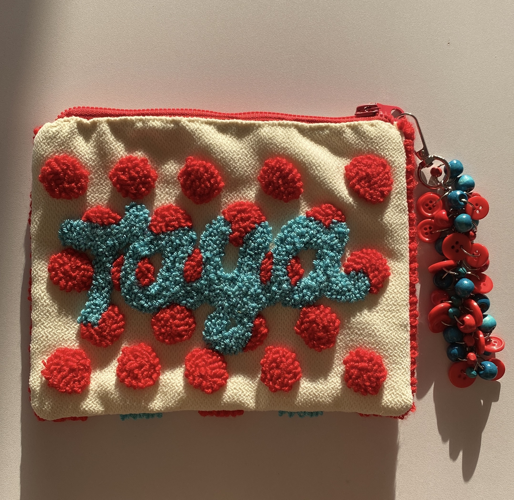 Pouch w/ Buttons & Beads Charm - Customizable - Image 3