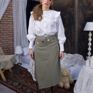 Curious Collar Shirt - White