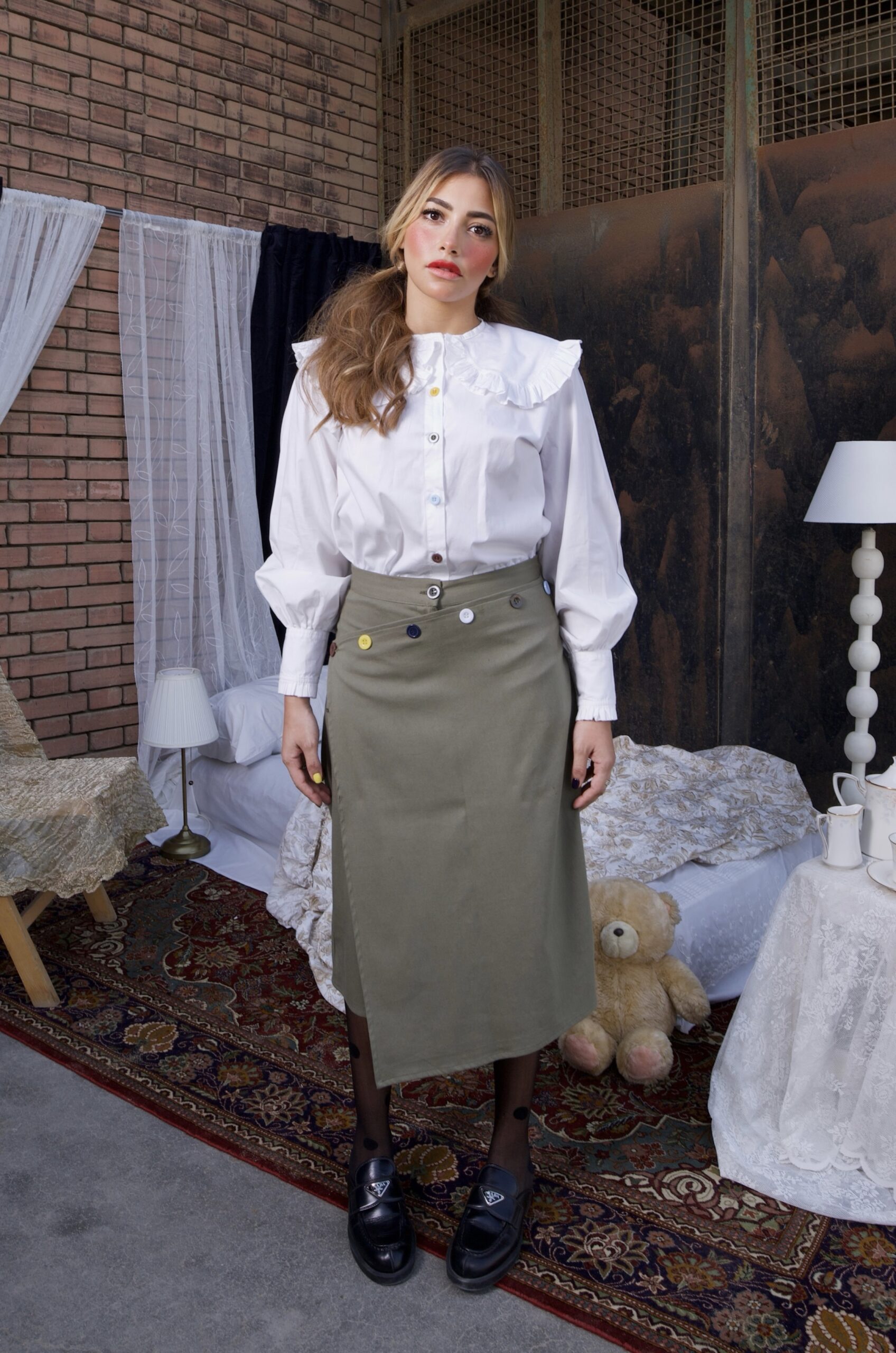 Curious Collar Shirt - White